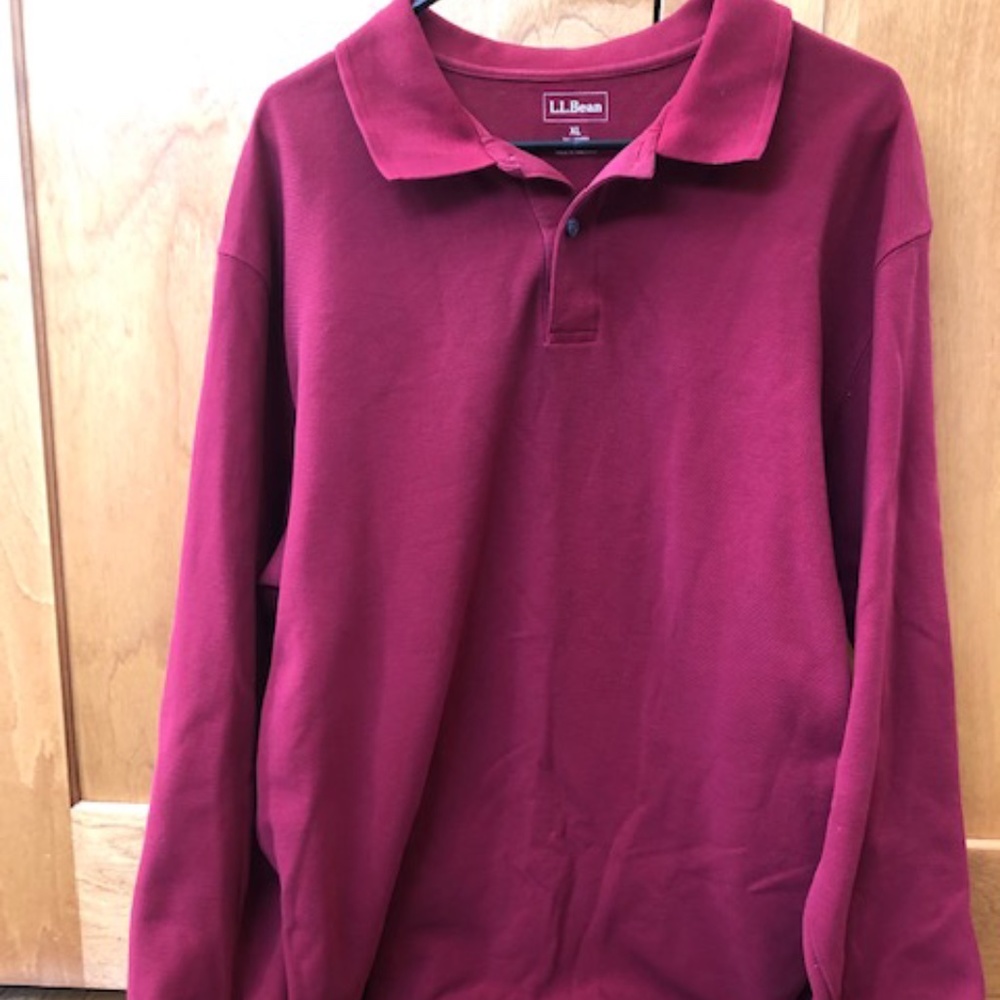 L.L. Bean Long Sleeve Polo Shirt